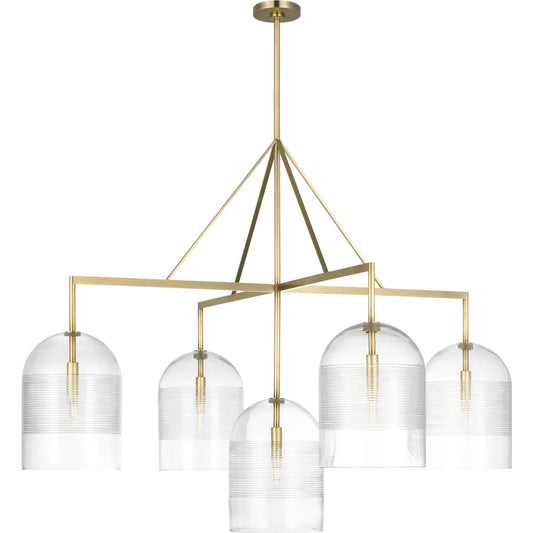 Leano 52" Chandelier by Visual Comfort & Co.. Made from brass in a unique style.