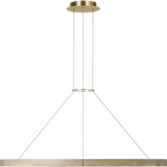 Ashok 49" Chandelier by Visual Comfort & Co. in hand rubbed antique brass. Made from brass in a modern style.