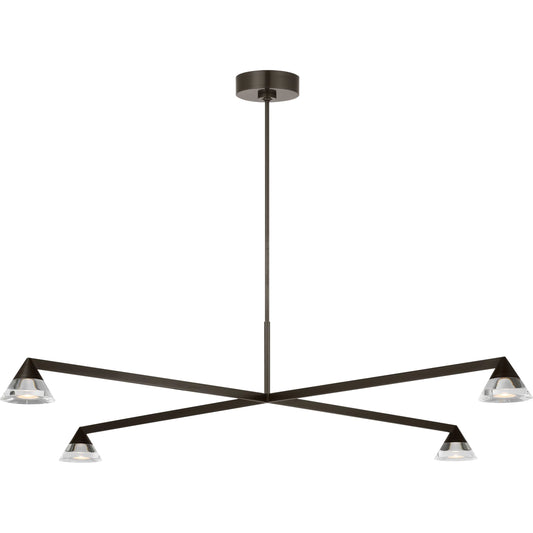 Midrand Crystal 52" Chandelier by Visual Comfort & Co.. Made from brass in a unique style.