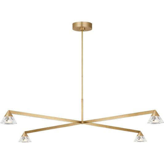 Midrand Crystal 52" Chandelier by Visual Comfort & Co.. Made from brass in a unique style.