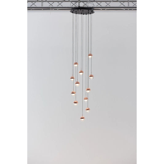 Dora Pendant by Seed Design. Made from steel, clear glass in a modern style.