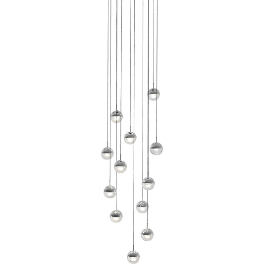 Dora Pendant by Seed Design. Made from steel, clear glass in a modern style.