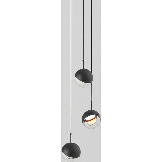 Dora Pendant by Seed Design. Made from steel, clear glass in a modern style.