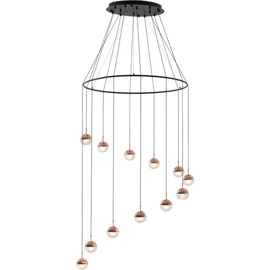 Dora Ring Pendant by Seed Design. Made from steel, clear glass in a modern style.
