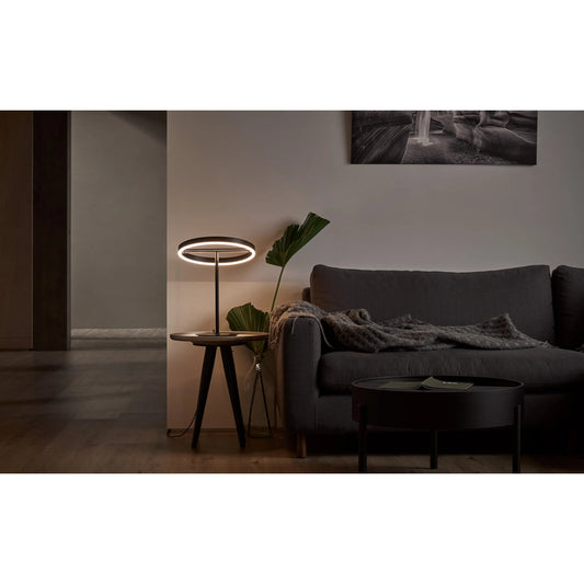 Sol Table Lamp by Seed Design in black, copper. Made from metal, aluminum in a modern style.