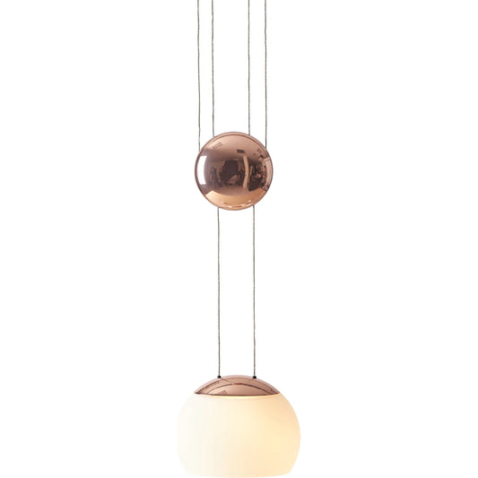 Jojo Pendant by Seed Design. Made from steel, mouth-blown glass in a modern style.