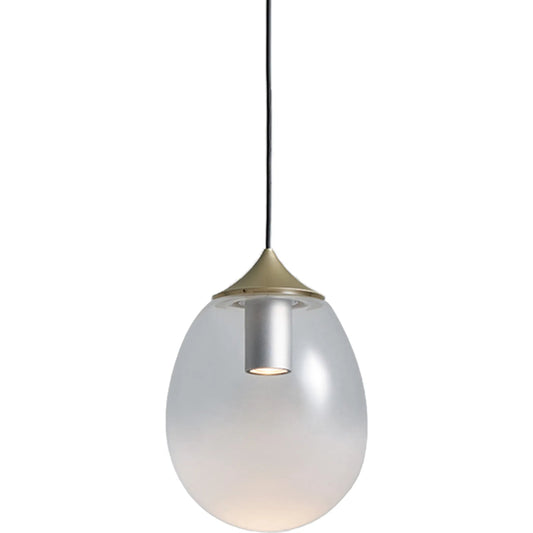 Mist Led Pendant by Seed Design in champagne gold. Made from glass, steel in a modern style.