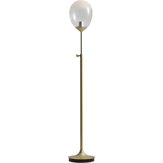 Mist Led Floor by Seed Design in champagne gold. Made from glass, steel in a modern style.