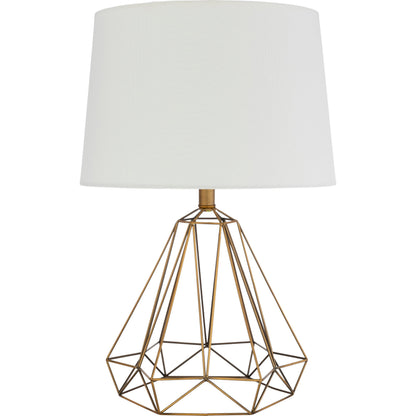 Steele - 22320 by Surya in metallic brass, white, translucent and gold. Made from linen, metal in a modern style.