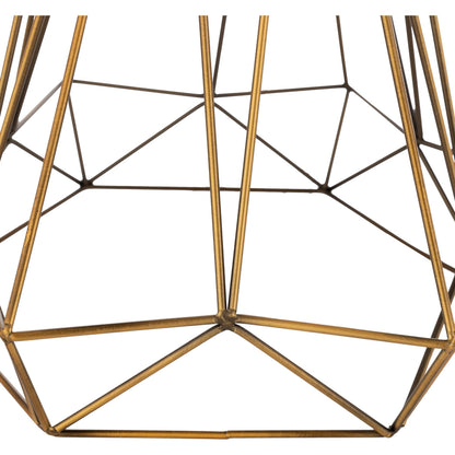 Steele - 22320 by Surya in metallic brass, white, translucent and gold. Made from linen, metal in a modern style.