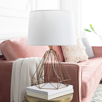Steele - 22320 by Surya in metallic brass, white, translucent and gold. Made from linen, metal in a modern style.
