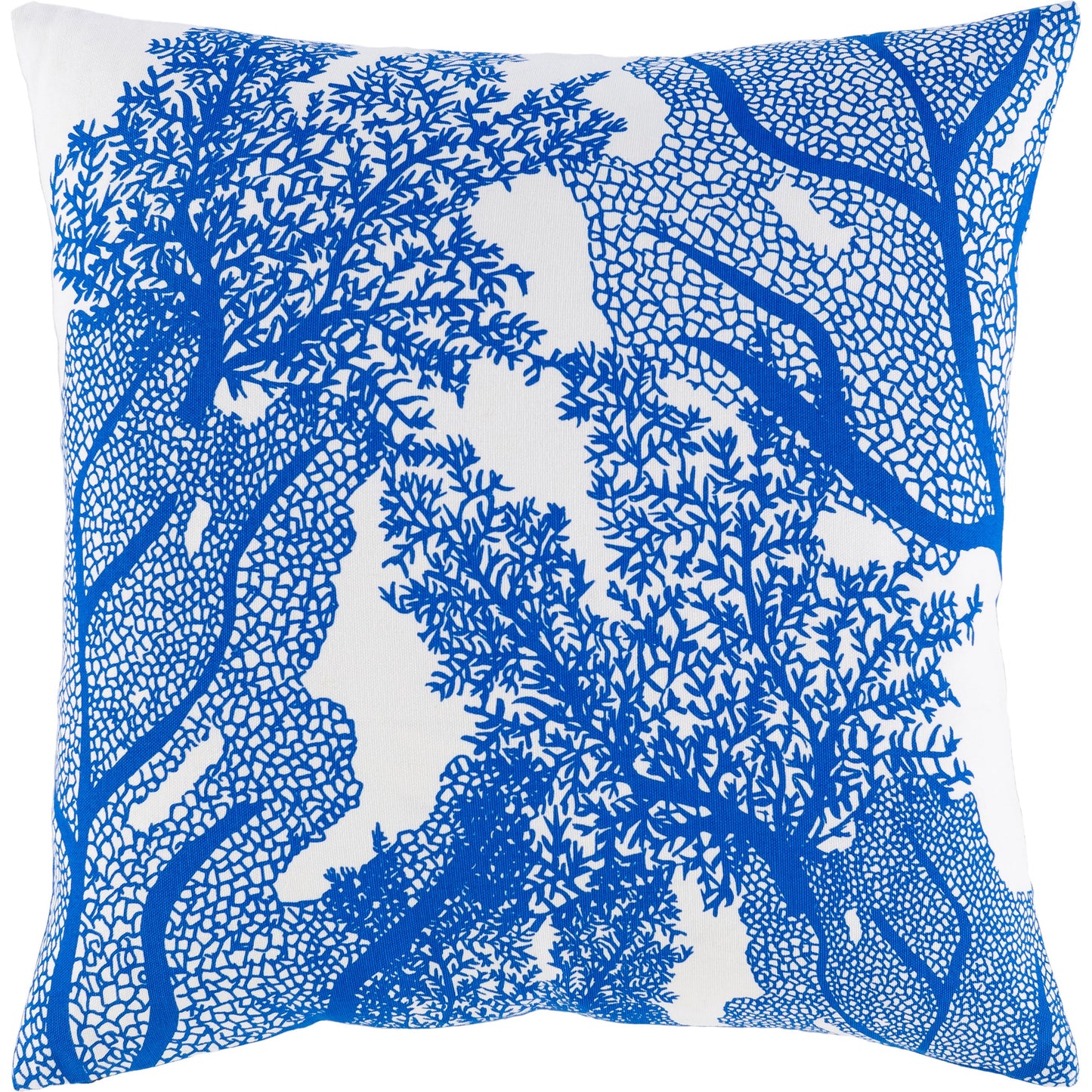001 SI-1890375,SI-1890376 | Primary Silo | Sea Life Pillow - 22476 by Surya in white, dark blue. Made from 100% cotton in a coastal style.