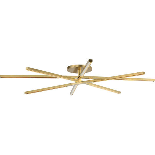 Cityscape X-Grande Flush Mount by Visual Comfort & Co. in white. Made from brass in a modern style.