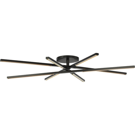 Cityscape Grande Flush Mount by Visual Comfort & Co. in white. Made from brass in a modern style.