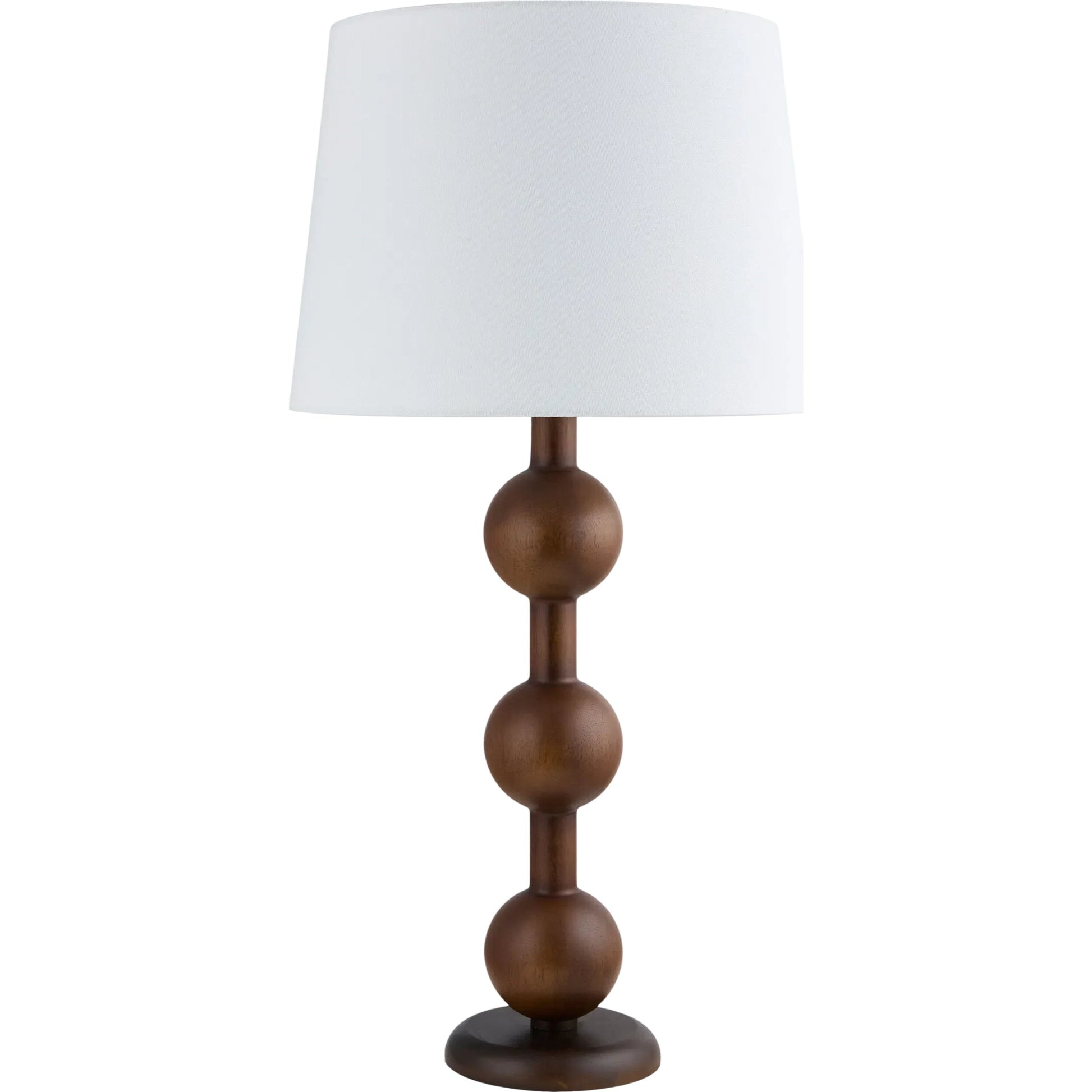 Saline Accent Table Lamp by Livabliss in painted. Made from rubber wood, linen, plastic in a modern style.