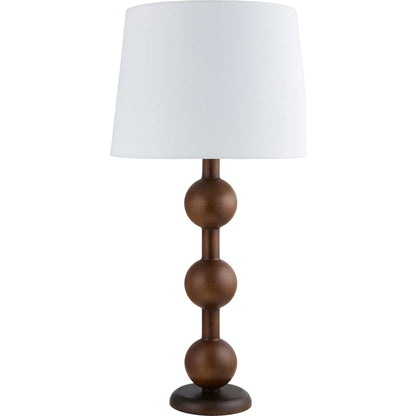 Saline Accent Table Lamp by Livabliss in painted. Made from rubber wood, linen, plastic in a modern style.
