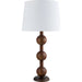 Saline Accent Table Lamp by Livabliss in painted. Made from rubber wood, linen, plastic in a modern style.