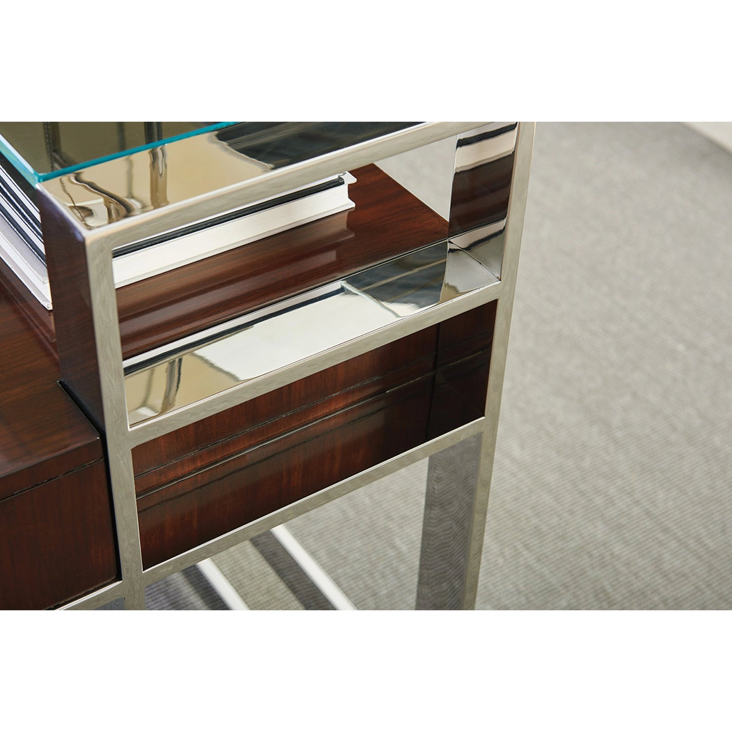 006 SR-835821 | Closeup | Andrea Writing Desk by Sligh. Made from unique in a modern style.