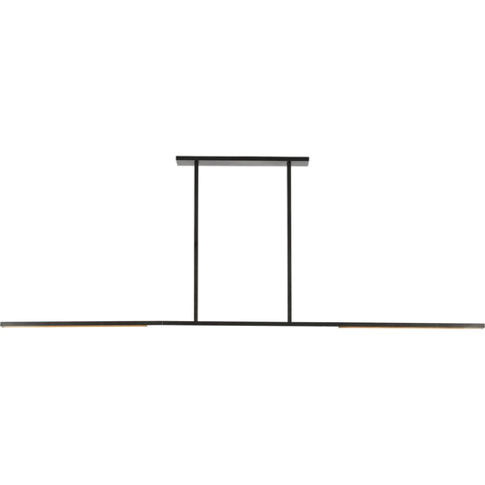 Cityscape X-Large Linear Chandelier by Visual Comfort & Co. in white. Made from brass in a modern style.