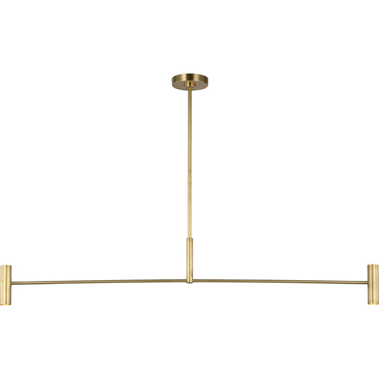 Ponte Linear Chandelier by Visual Comfort & Co.. Made from aluminum or brass in a unique style.