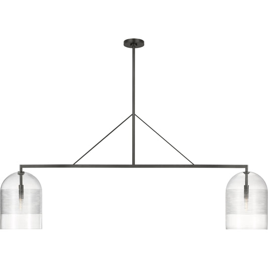 Leano 61" Linear Chandelier by Visual Comfort & Co.. Made from brass in a unique style.