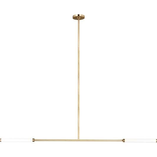 Poza 56" Linear Chandelier by Visual Comfort & Co.. Made from brass in a unique style.