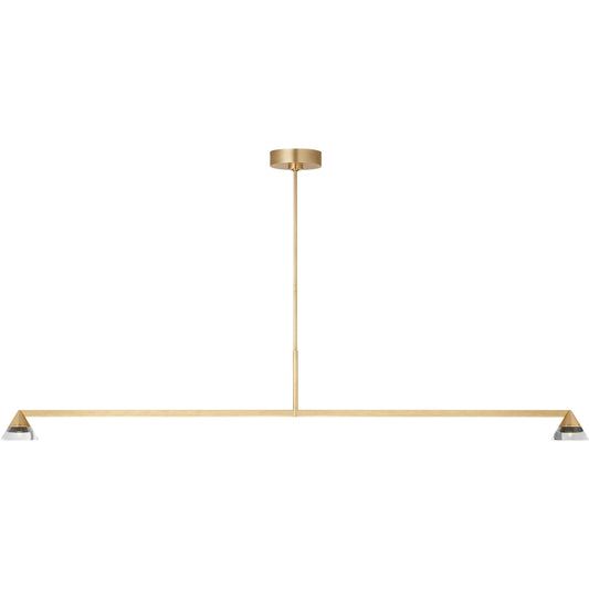 Midrand Crystal 60" Linear Chandelier by Visual Comfort & Co.. Made from brass in a unique style.
