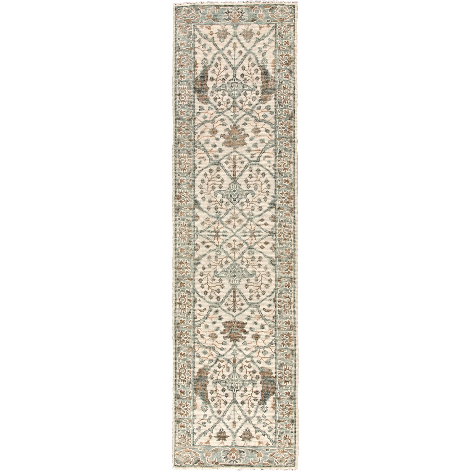 Salinas SLN11 Rug by Jaipur Living in light teal, ivory. Made from 100% wool in a unique style.