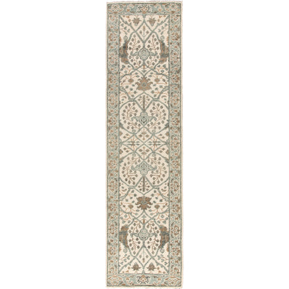 Salinas SLN11 Rug by Jaipur Living in light teal, ivory. Made from 100% wool in a unique style.