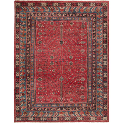 Donte Rug by Jaipur Living in red, blue. Made from 100% wool in a unique style.