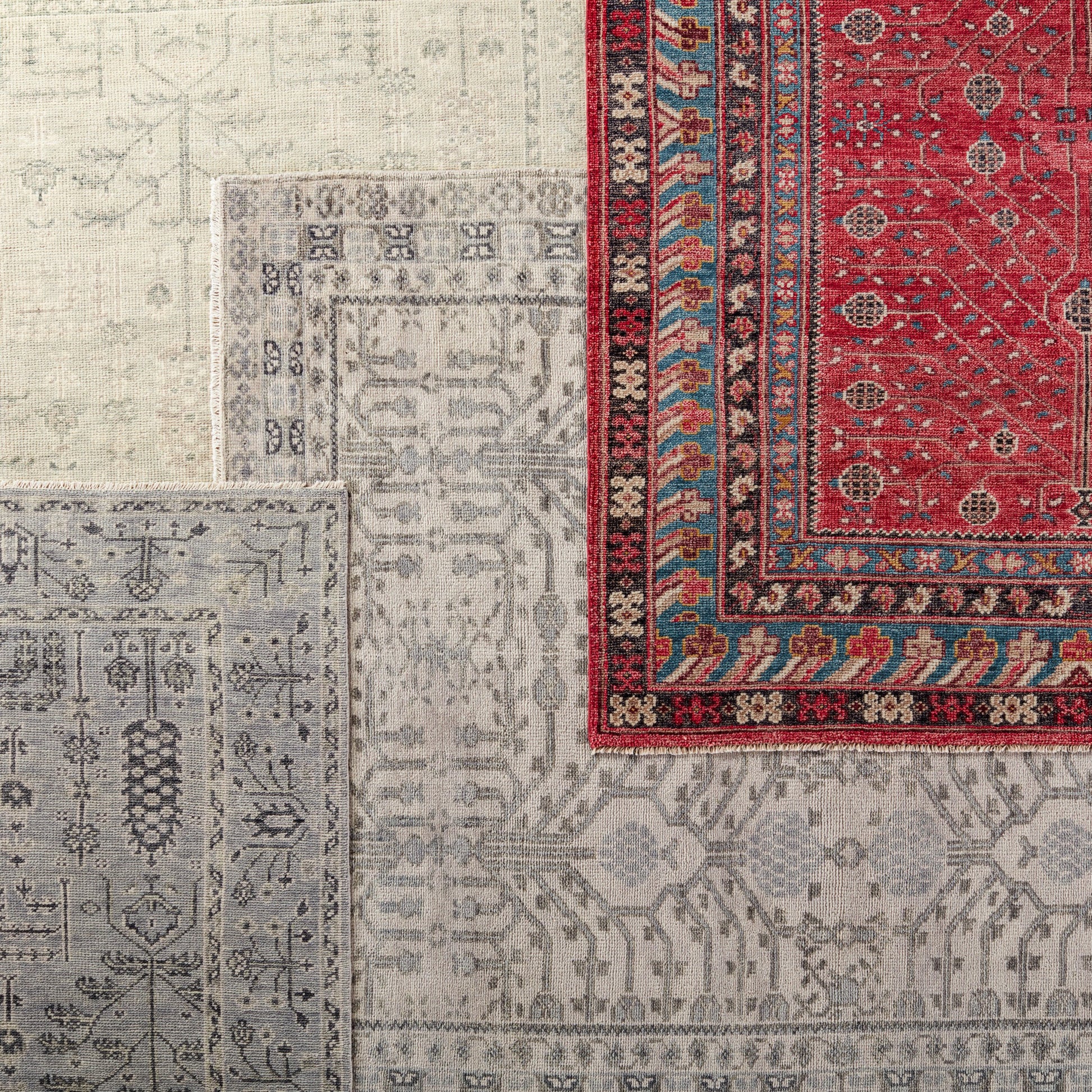 Salinas SLN13 Rug by Jaipur Living in red, blue. Made from 100% wool in a unique style.