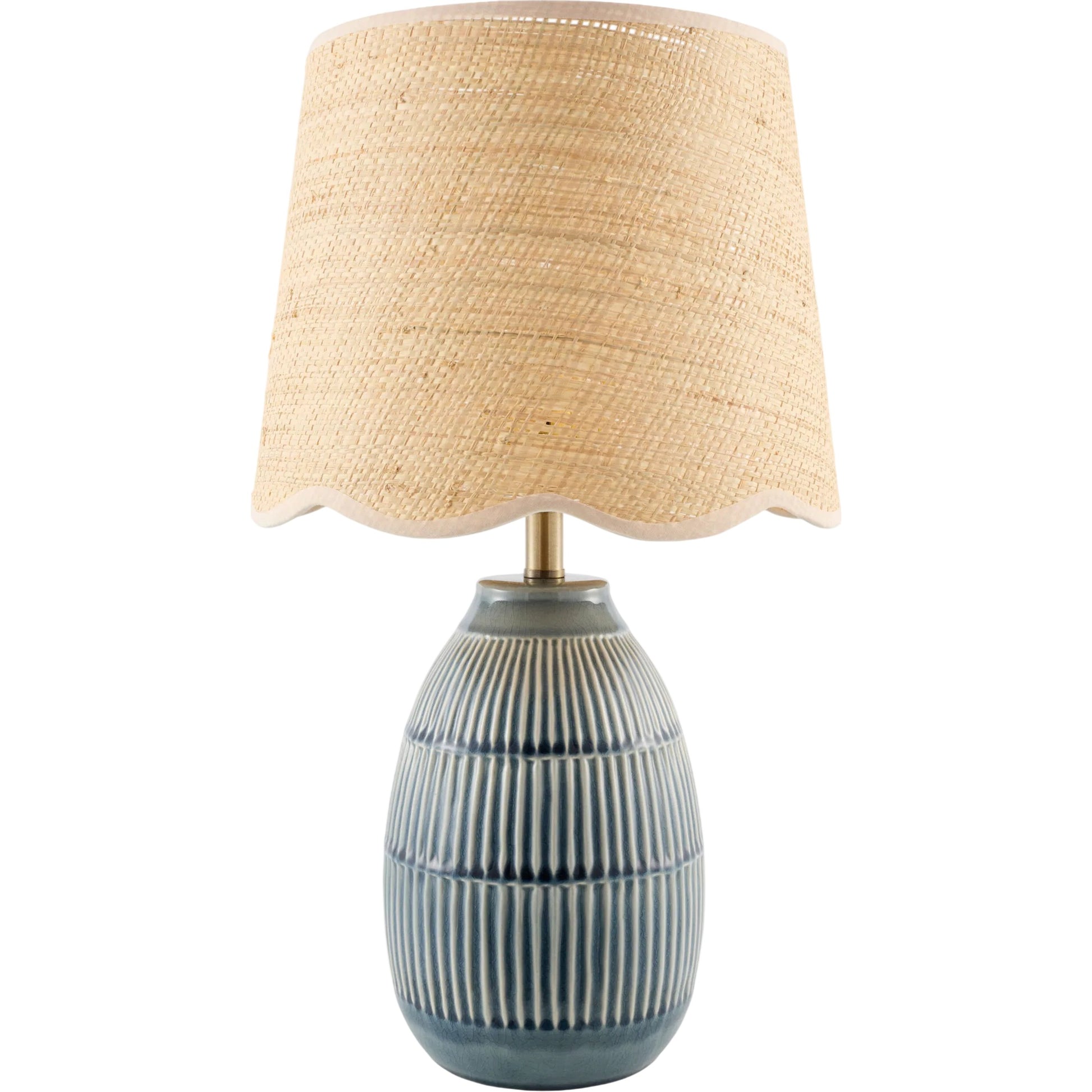 Soleny Accent Table Lamp by Livabliss in gloss, electroplated, high. Made from ceramic, jute, polyester, iron in a unique style.