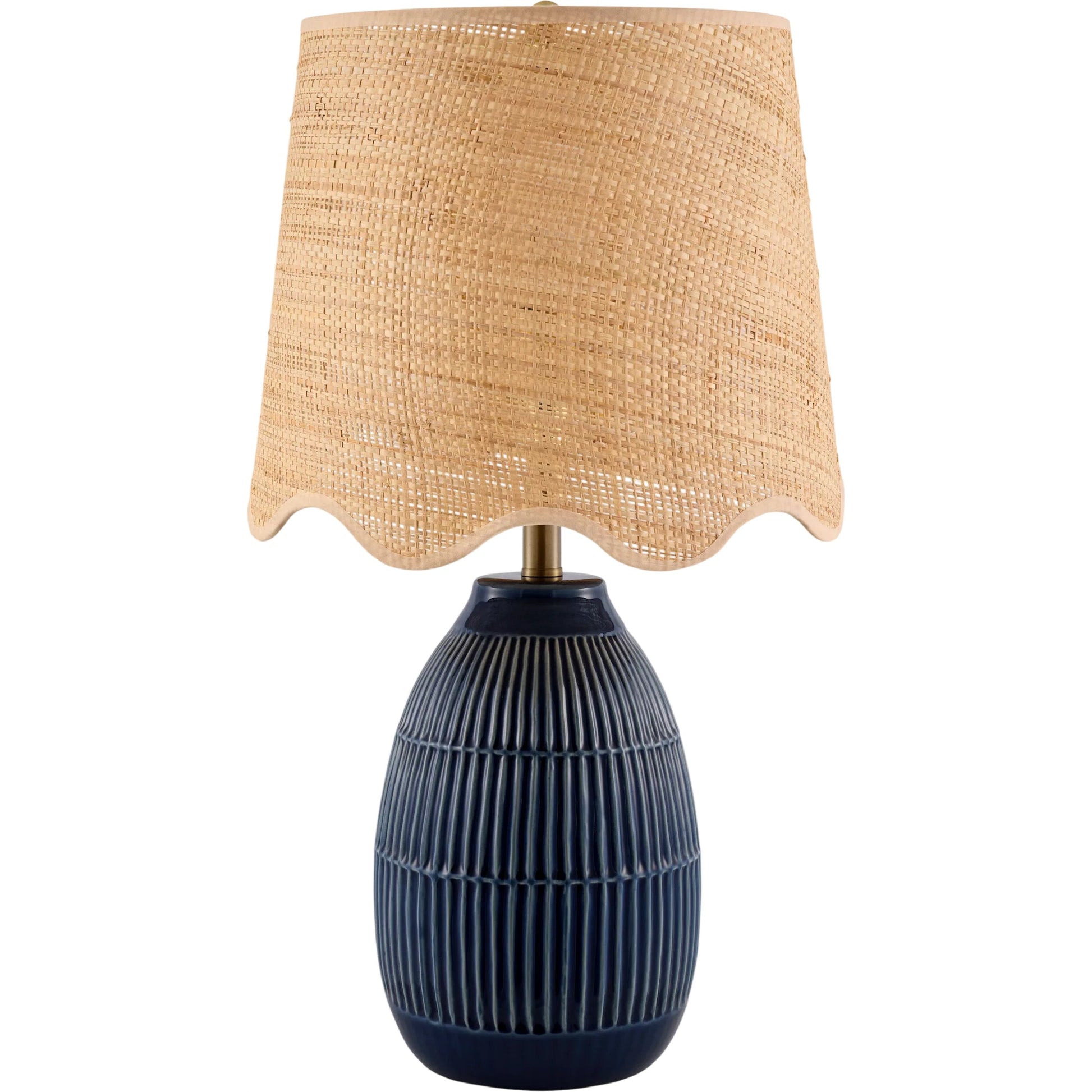 Soleny Accent Table Lamp by Livabliss in gloss, electroplated, high. Made from ceramic, jute, polyester, iron in a unique style.