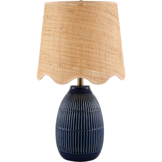 Soleny Accent Table Lamp by Livabliss in gloss, electroplated, high. Made from ceramic, jute, polyester, iron in a unique style.
