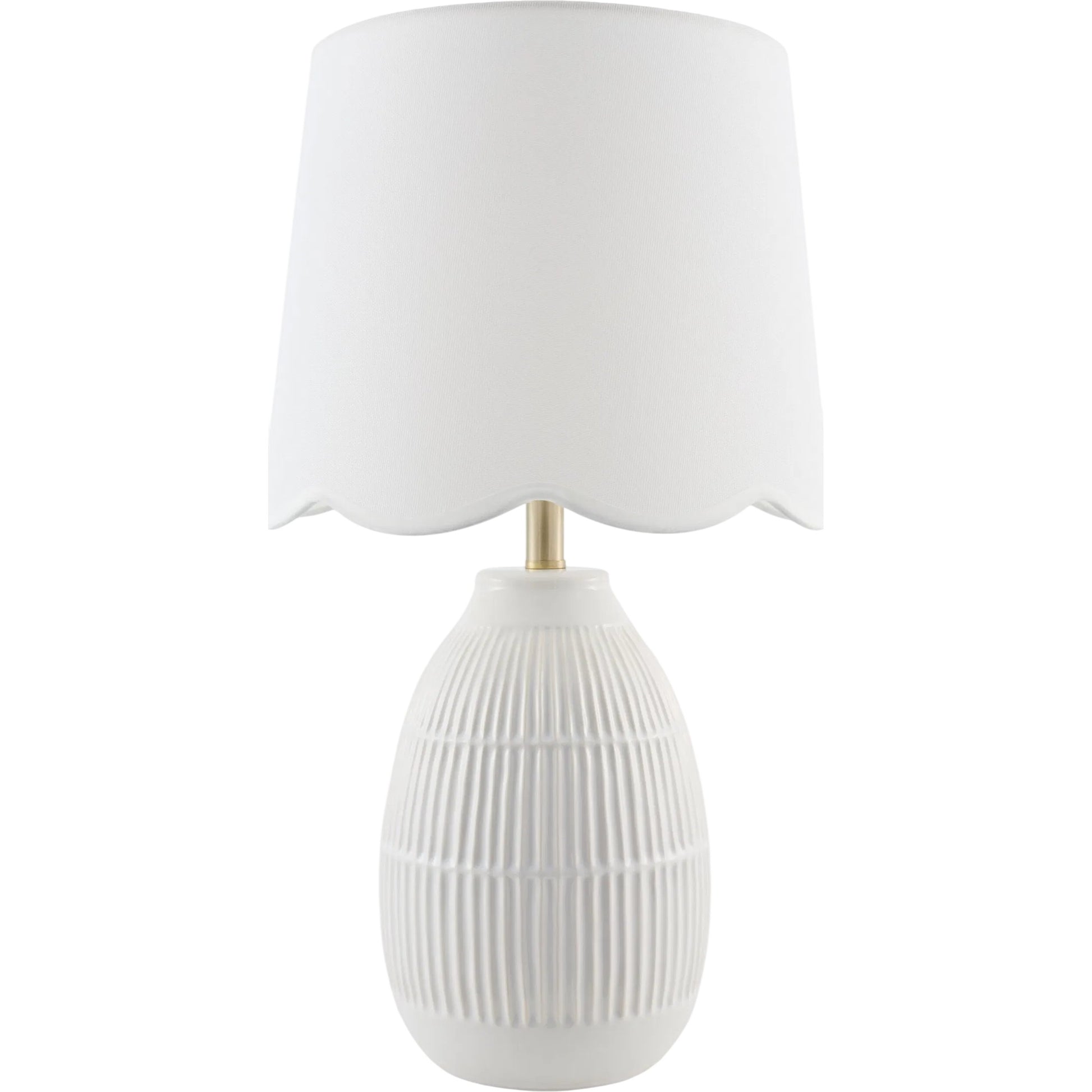 Soleny Accent Table Lamp by Livabliss in gloss, electroplated, high. Made from ceramic, linen, polyester, iron in a unique style.