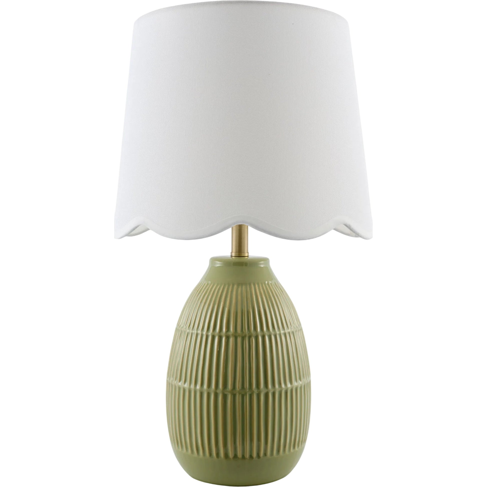 Soleny Accent Table Lamp by Livabliss in gloss, electroplated, high. Made from ceramic, linen, polyester, iron in a unique style.