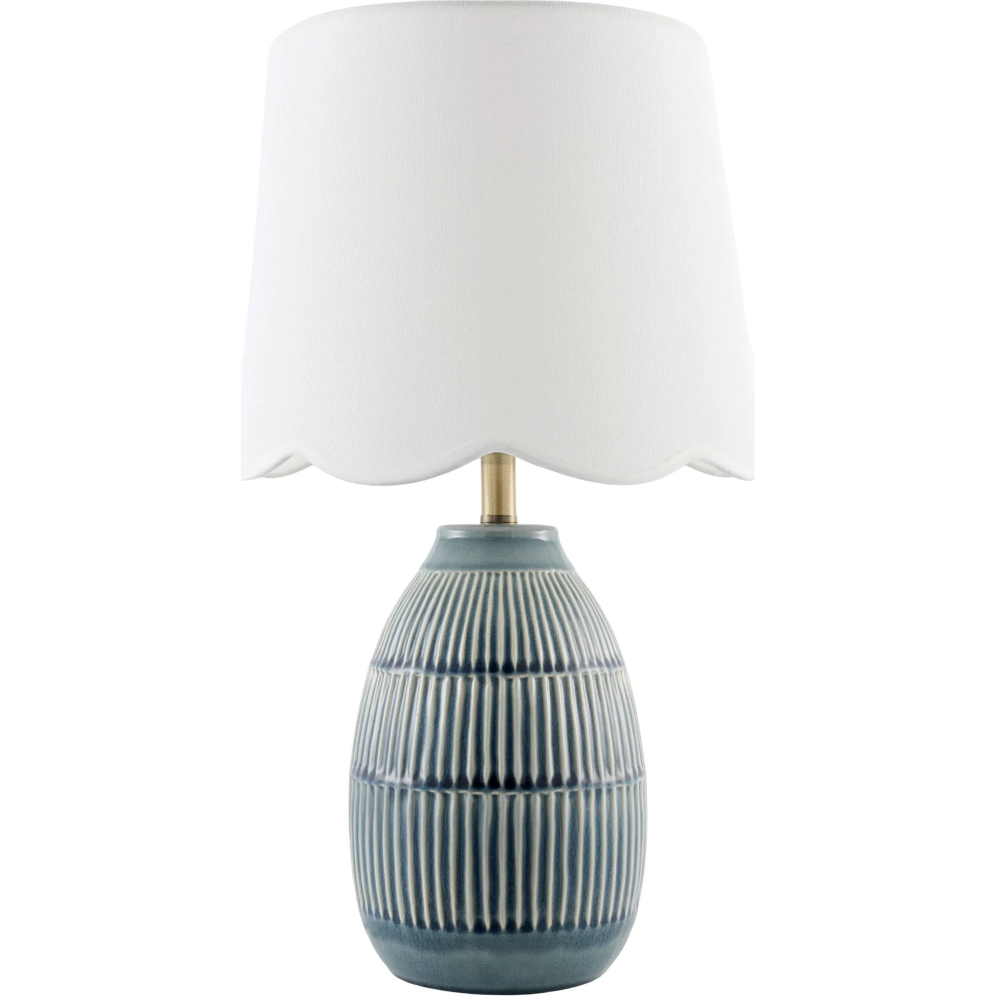 Soleny Accent Table Lamp by Livabliss in gloss, electroplated, high. Made from ceramic, linen, polyester, iron in a unique style.