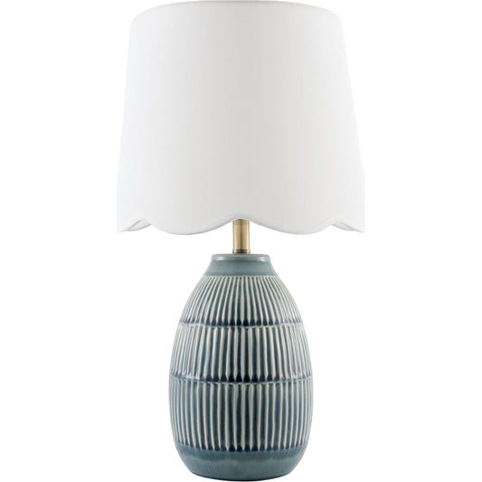 Soleny Accent Table Lamp by Livabliss in gloss, electroplated, high. Made from ceramic, linen, polyester, iron in a unique style.