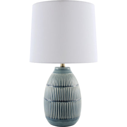 Soleny Accent Table Lamp by Livabliss in gloss, electroplated, high. Made from ceramic, linen, polyester, iron in a unique style.