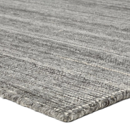 Solon SLO01 Rug by Jaipur Living in gray. Made from 60% wool, 40% cotton in a unique style.
