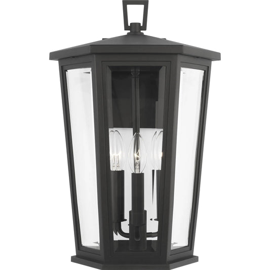 Witley Large Wall Lantern by Visual Comfort & Co. in textured black. Made from stonestrong in a unique style.