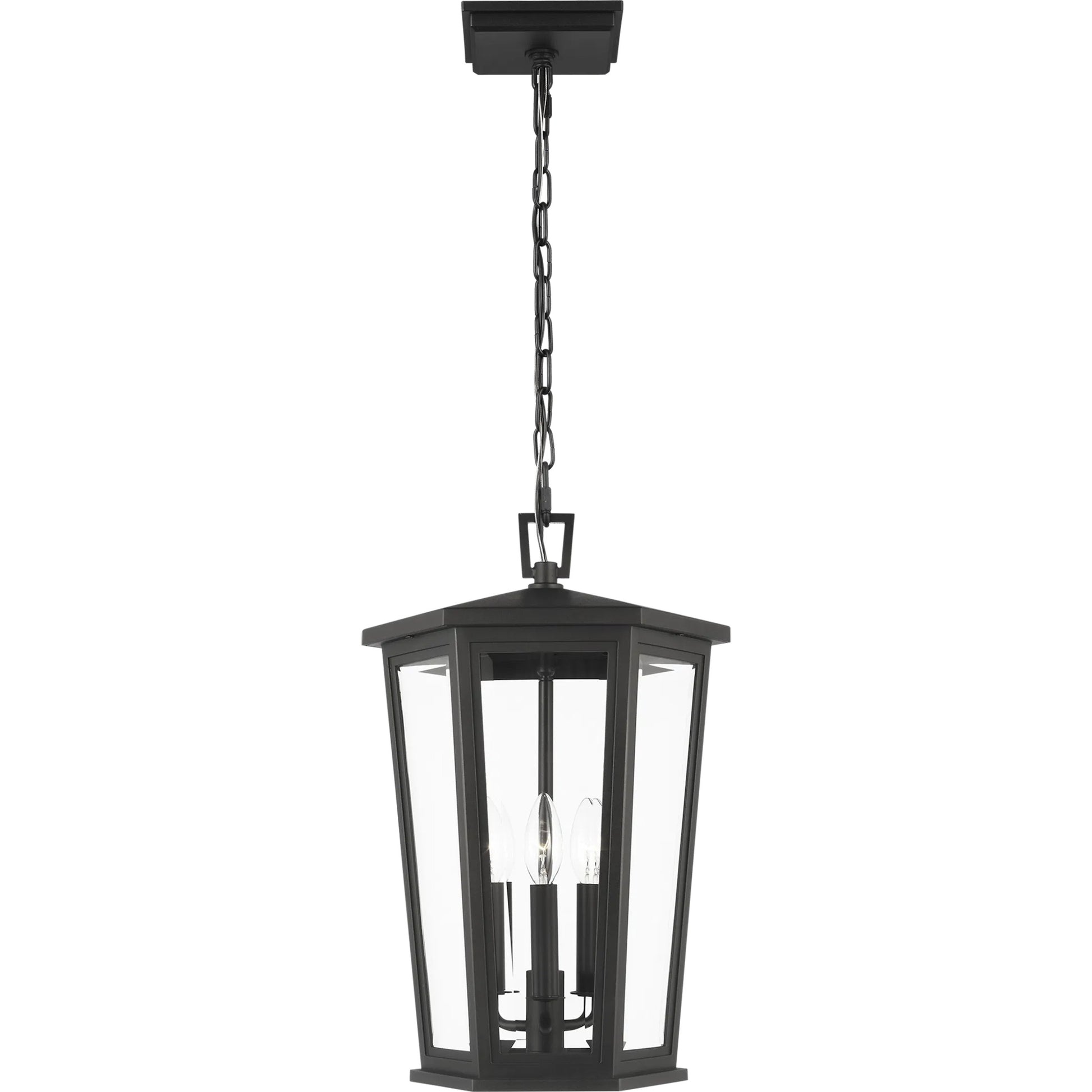 Witley Large Post Lantern by Visual Comfort & Co. in textured black. Made from stonestrong in a unique style.