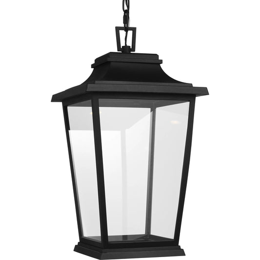 Warren Hanging Lantern by Visual Comfort & Co. in textured black. Made from stonestrong in a unique style.