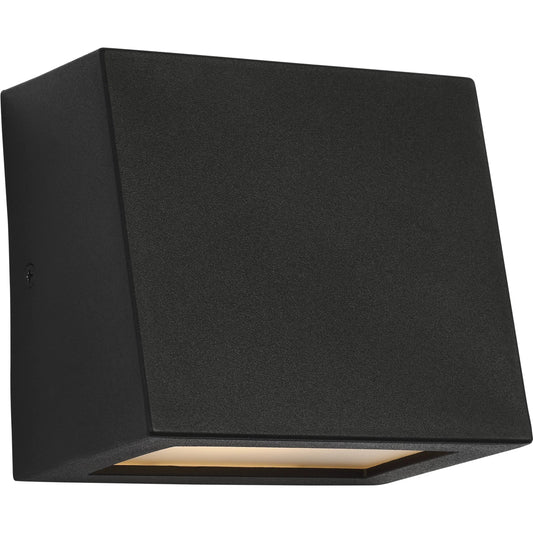 Kakudo LED Wall Lantern by Visual Comfort & Co. in textured black. Made from stonestrong in a unique style.