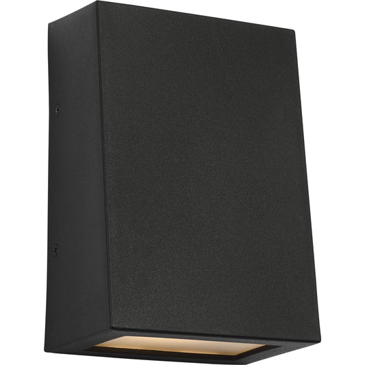 Kakudo LED Wall Lantern by Visual Comfort & Co. in textured black. Made from stonestrong in a unique style.