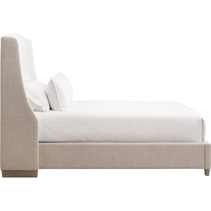 Sloan Bed by Essentials For Living in livesmart peyton-pearl, bisque, natural gray oak. Made from solid oak wood, plywood, metal in a modern style.