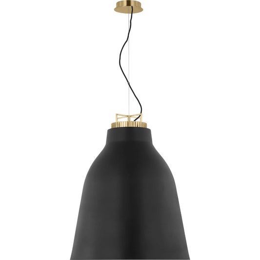 Forge X-Large Tall Pendant by Visual Comfort & Co. in natural brass. Made from brass in a modern style.