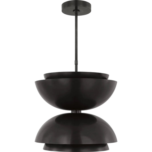 Shanti Large Double Pendant by Visual Comfort & Co.. Made from steel or brass in a unique style.