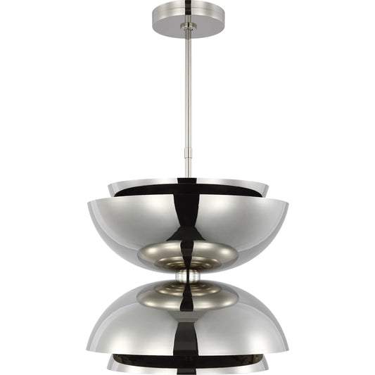Shanti Large Double Pendant by Visual Comfort & Co.. Made from steel or brass in a unique style.