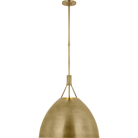 Sospeso Dome X-Large Pendant by Visual Comfort & Co.. Made from aluminum or brass in a unique style.